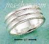 Sterling Silver CORRUGATED WIDE BAND SIZES 5-13