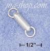 Sterling Silver 4 X 14MM CAPSULE SHAPED MAGNETIC CLASP