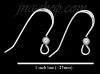 Sterling Silver French Wire Hook w/Bead Earring Finding (10 pairs) Sterling Silver French Wire Hook w/Bead Earring Finding (10 pairs)